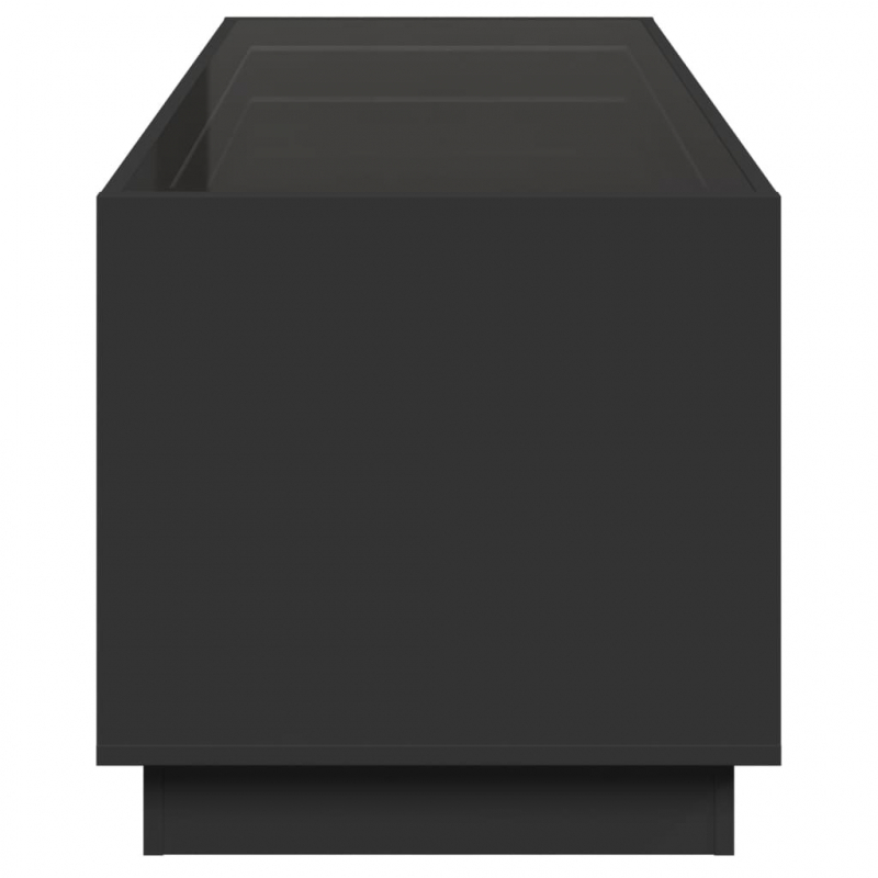 Couchtisch mit Infinity-LED Schwarz 90x50x50 cm