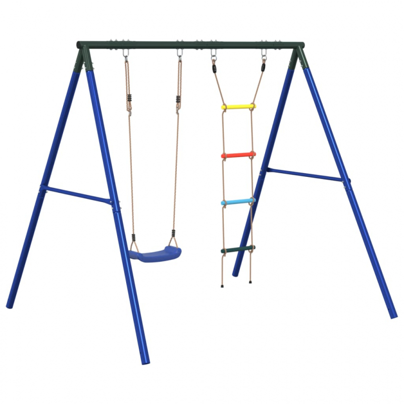 Schaukel-Set mit Schaukelsitz und Strickleiter