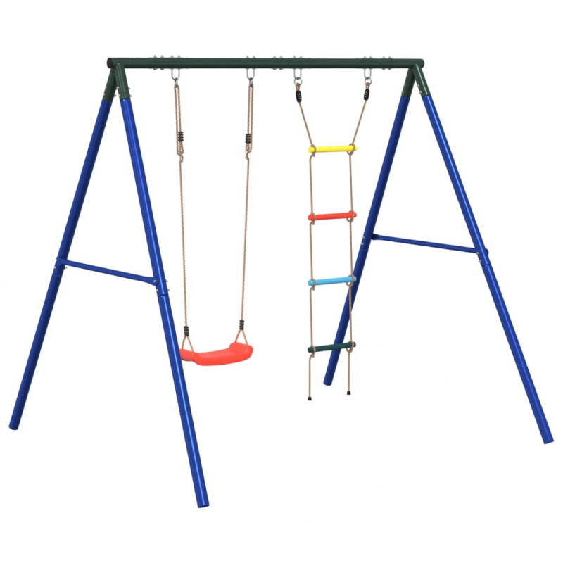 Schaukel-Set mit Schaukelsitz und Strickleiter