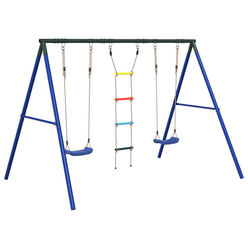 Schaukel-Set mit Schaukelsitzen und Strickleiter