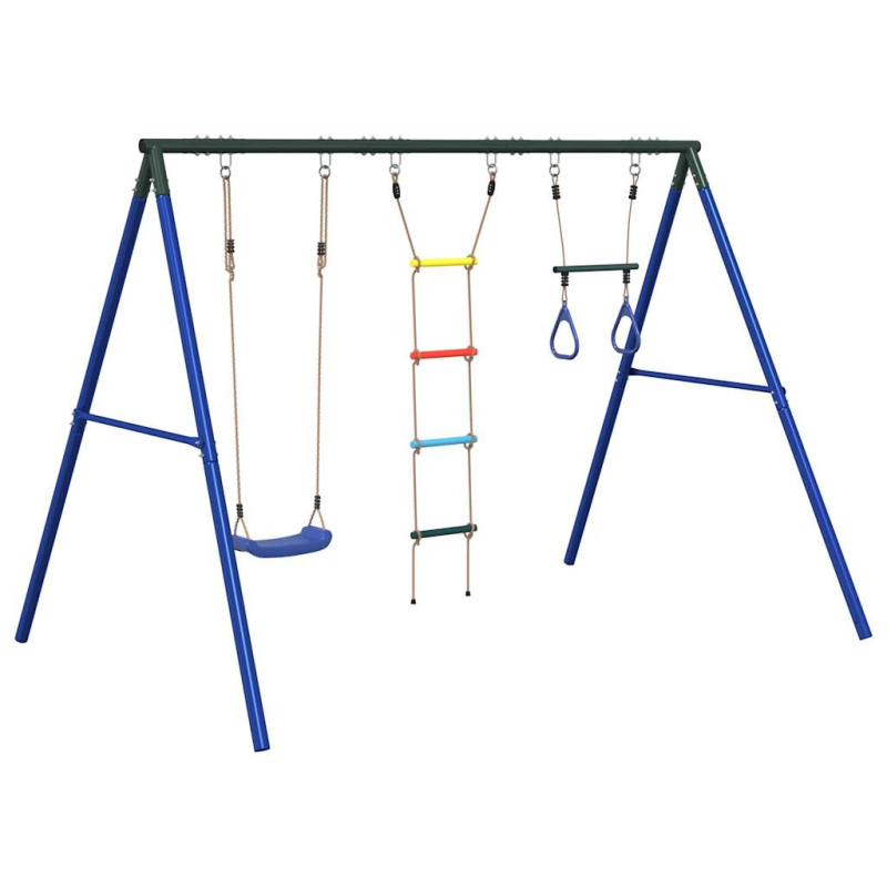 Schaukel-Set mit Schaukelsitz Trapez und Strickleiter