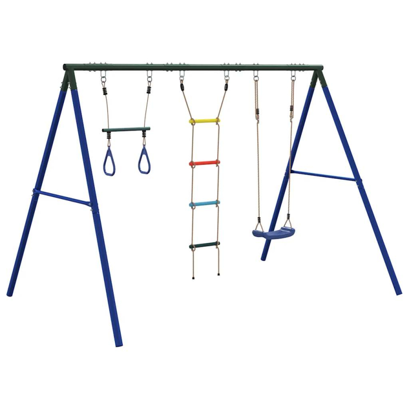 Schaukel-Set mit Schaukelsitz Trapez und Strickleiter