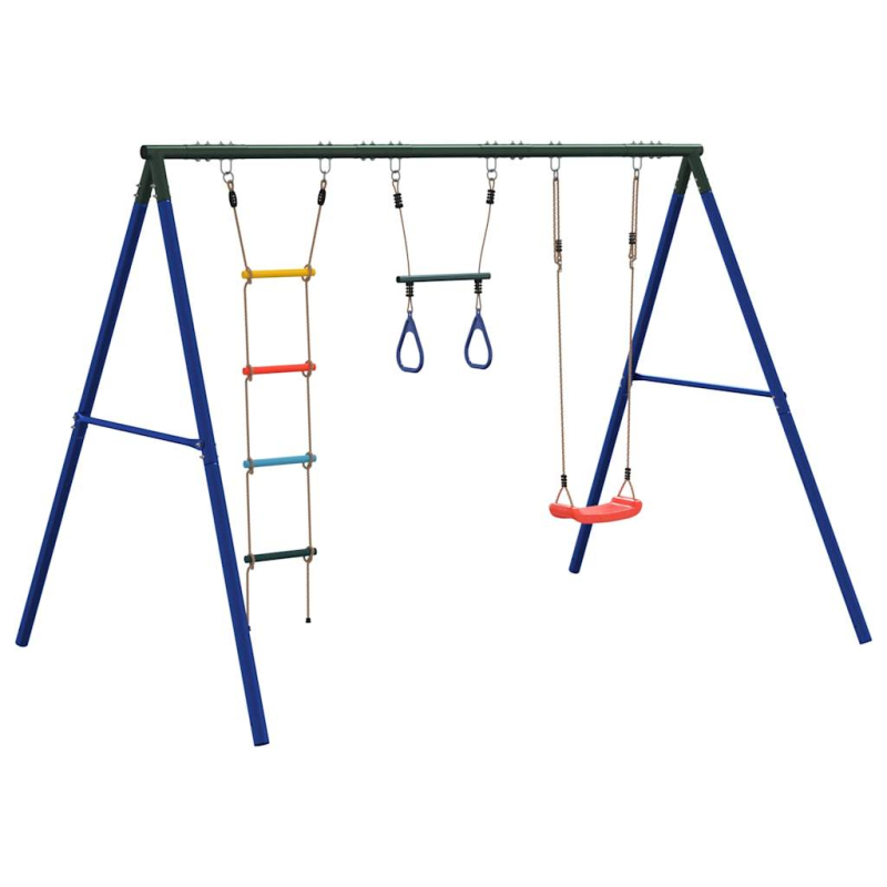 Schaukel-Set mit Schaukelsitz Trapez und Strickleiter