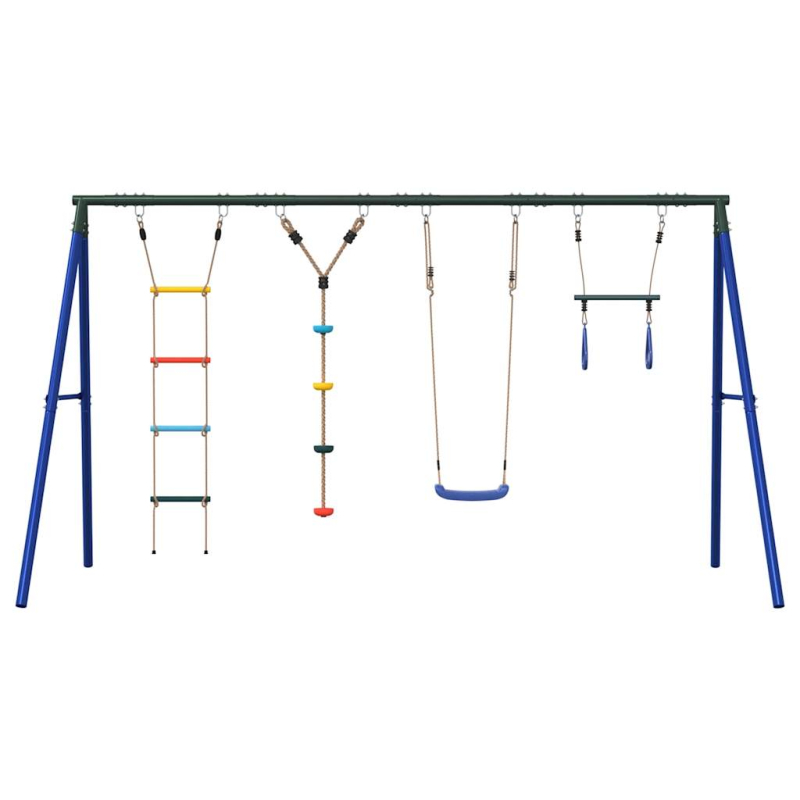 Schaukel-Set mit Schaukelsitz Trapez Strickleiter Kletterseil