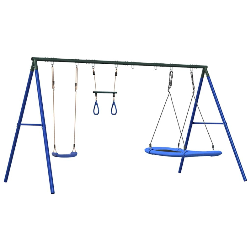 Schaukel-Set mit Schaukelsitz Trapez und Nestschaukel