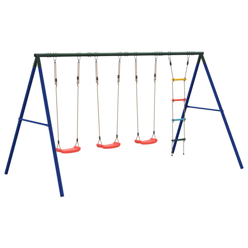 Schaukel-Set mit Schaukelsitzen und Strickleiter
