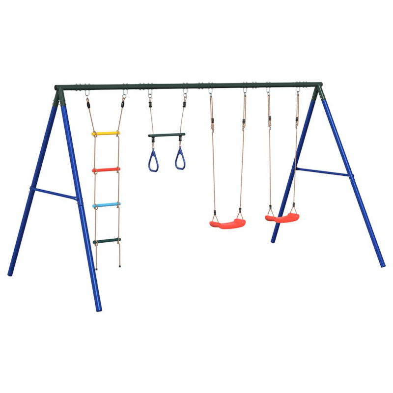 Schaukel-Set mit Schaukelsitzen Trapez und Strickleiter
