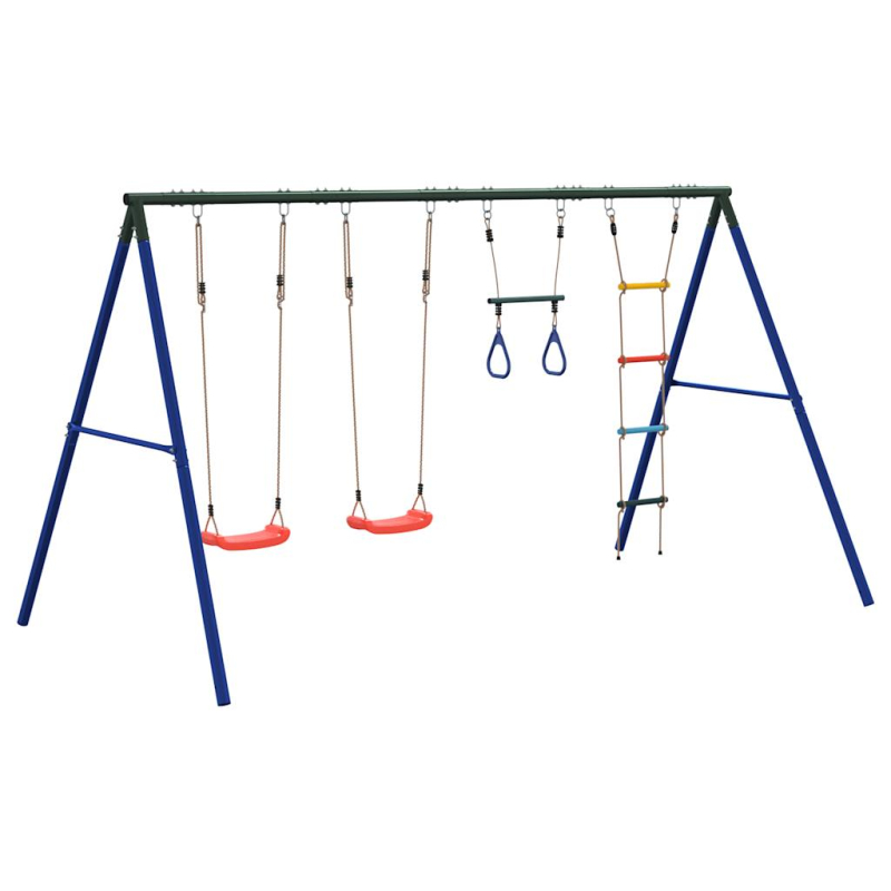 Schaukel-Set mit Schaukelsitzen Trapez und Strickleiter