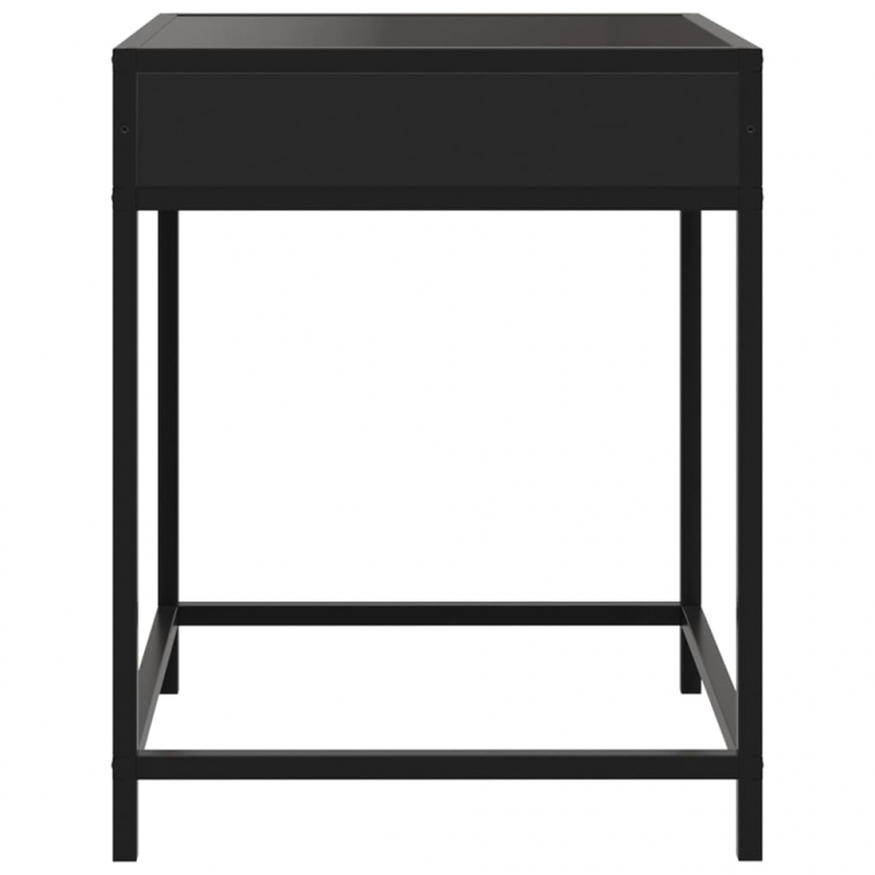 Nachttisch mit Infinity-LED Schwarz 40x40x51 cm
