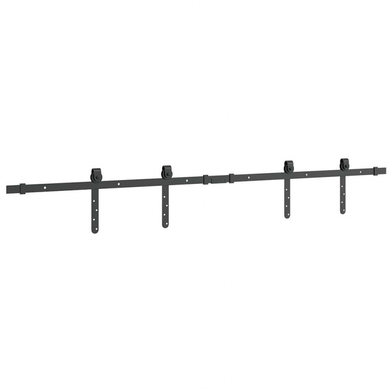 Schiebetürbeschlag Set für Schranktüren 152 cm Karbonstahl