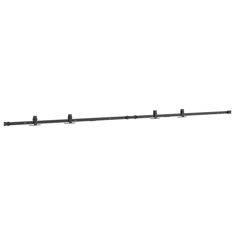 Schiebetürbeschlag Set für Schranktüren 244 cm Karbonstahl
