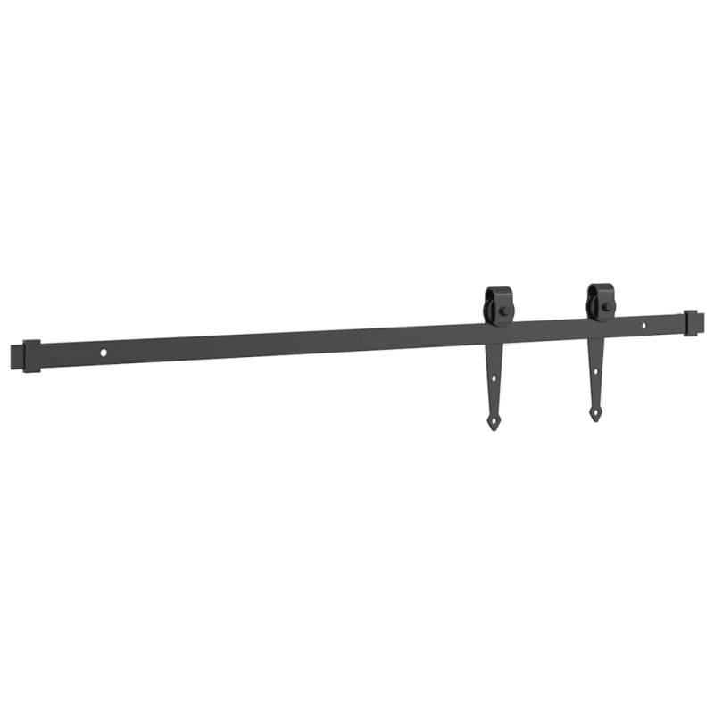 Schiebetürbeschlag Set für Schranktüren 91 cm Karbonstahl