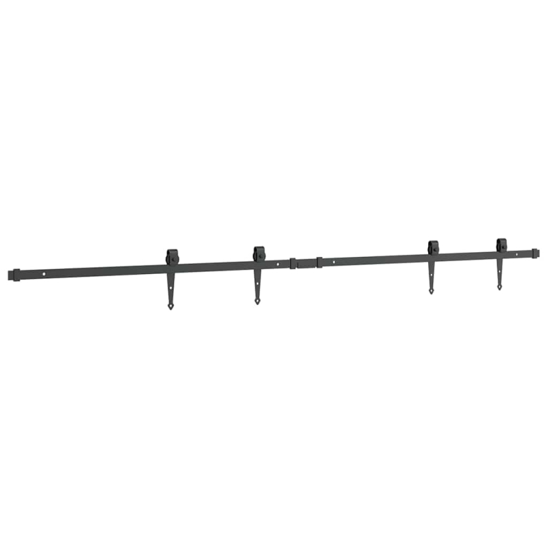 Schiebetürbeschlag Set für Schranktüren 183 cm Karbonstahl