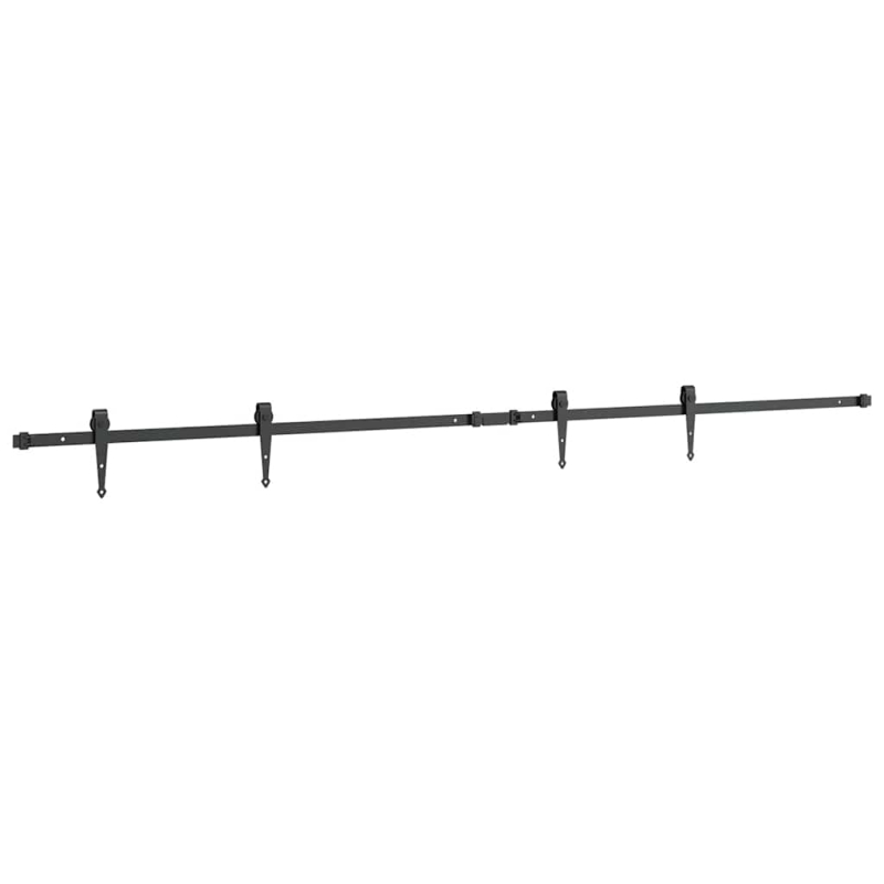 Schiebetürbeschlag Set für Schranktüren 213 cm Karbonstahl
