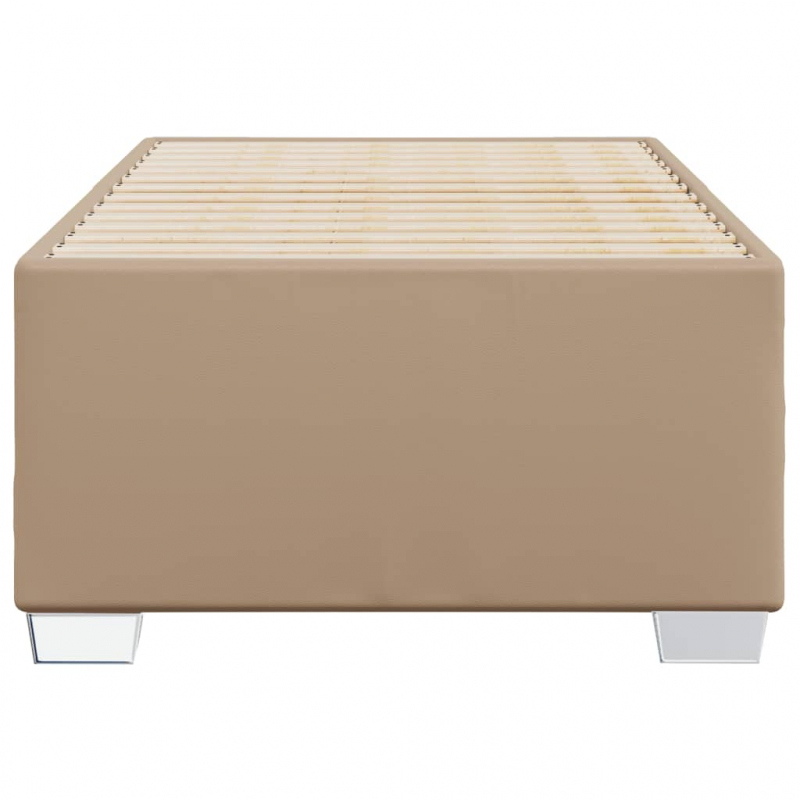 Bettgestell Cappuccino-Braun 100x200 cm Kunstleder