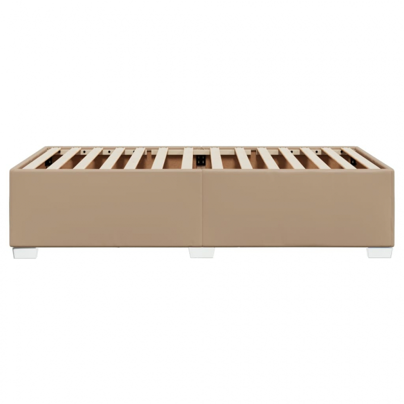 Bettgestell Cappuccino-Braun 100x200 cm Kunstleder