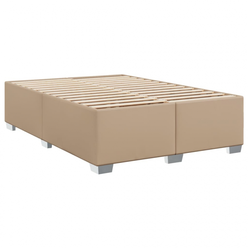 Bettgestell Cappuccino-Braun 140x200 cm Kunstleder