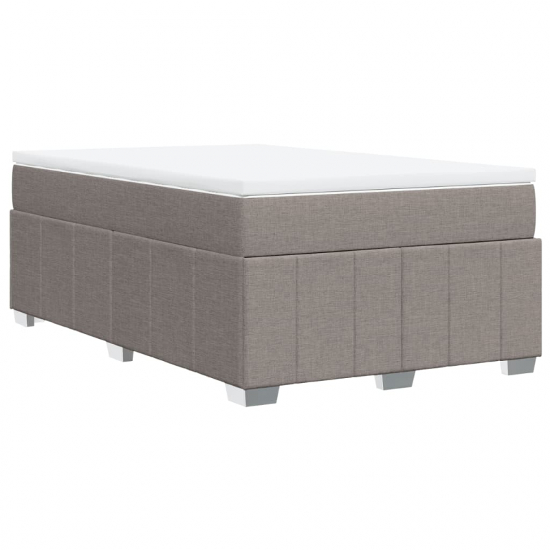 Boxspringbett mit Matratze Taupe 120x190 cm Stoff