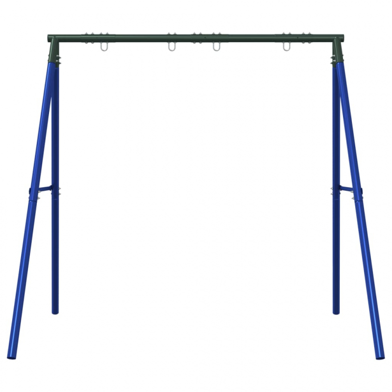 Schaukelgestell mit 4 Haken Blau Stahl