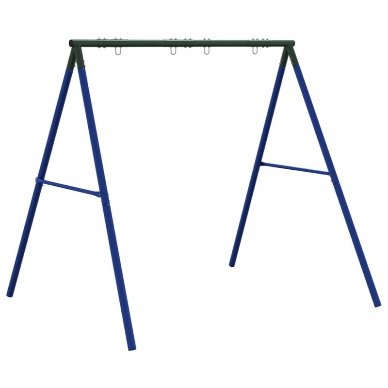Schaukelgestell mit 4 Haken Blau Stahl