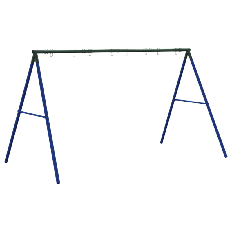 Schaukelgestell mit 8 Haken Blau Stahl