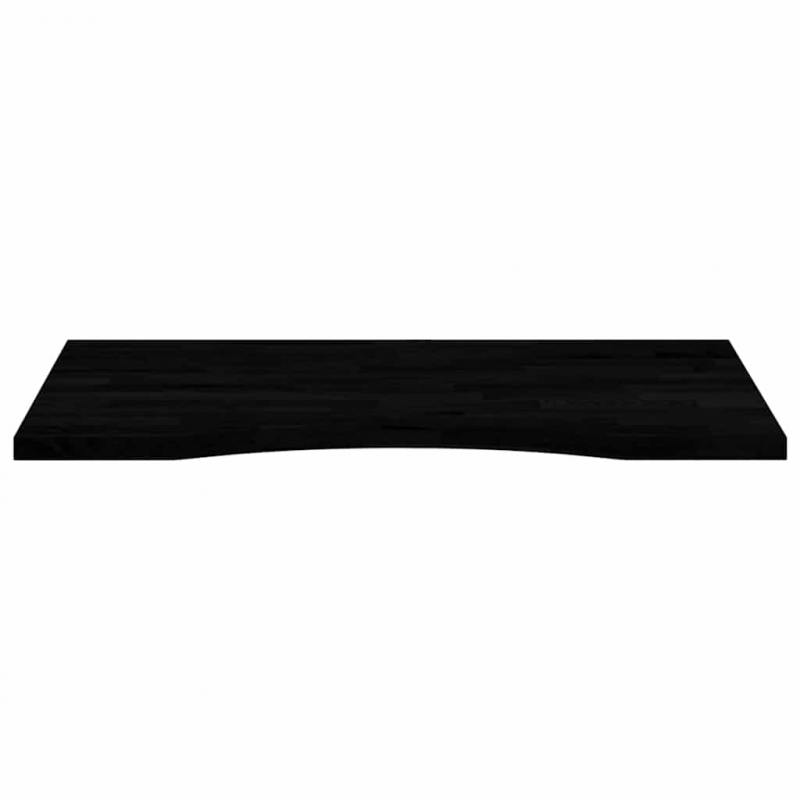 Schreibtischplatte Dunkelbraun 80x50x2,5 cm Massivholz Eiche