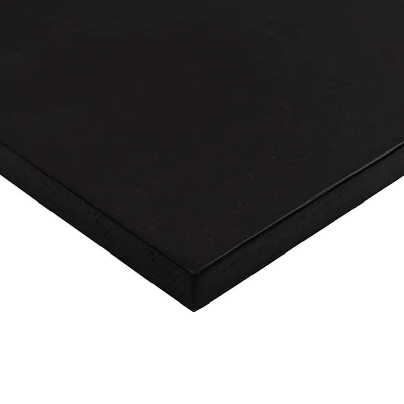 Schreibtischplatte Dunkelbraun 80x50x2,5 cm Massivholz Eiche