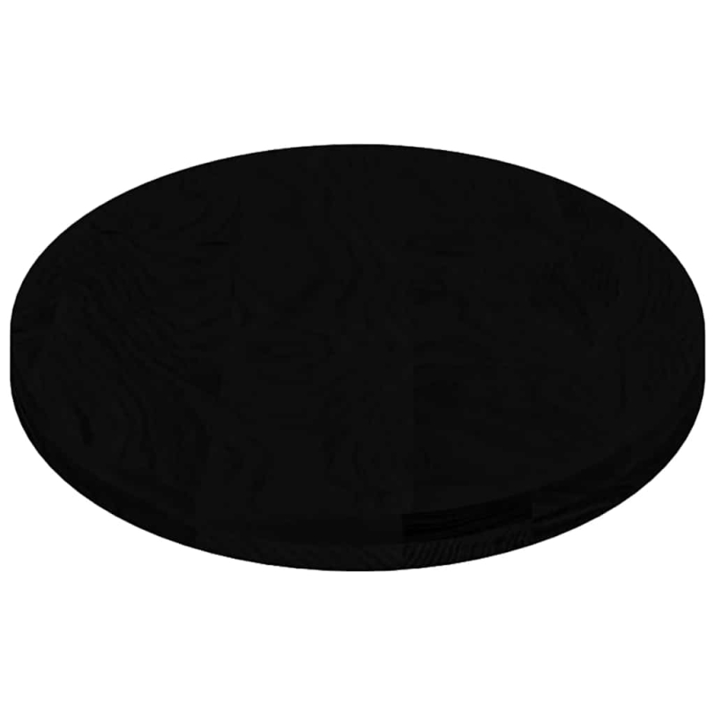 Tischplatte Dunkelbraun 120x60x4 cm Massivholz Eiche Oval