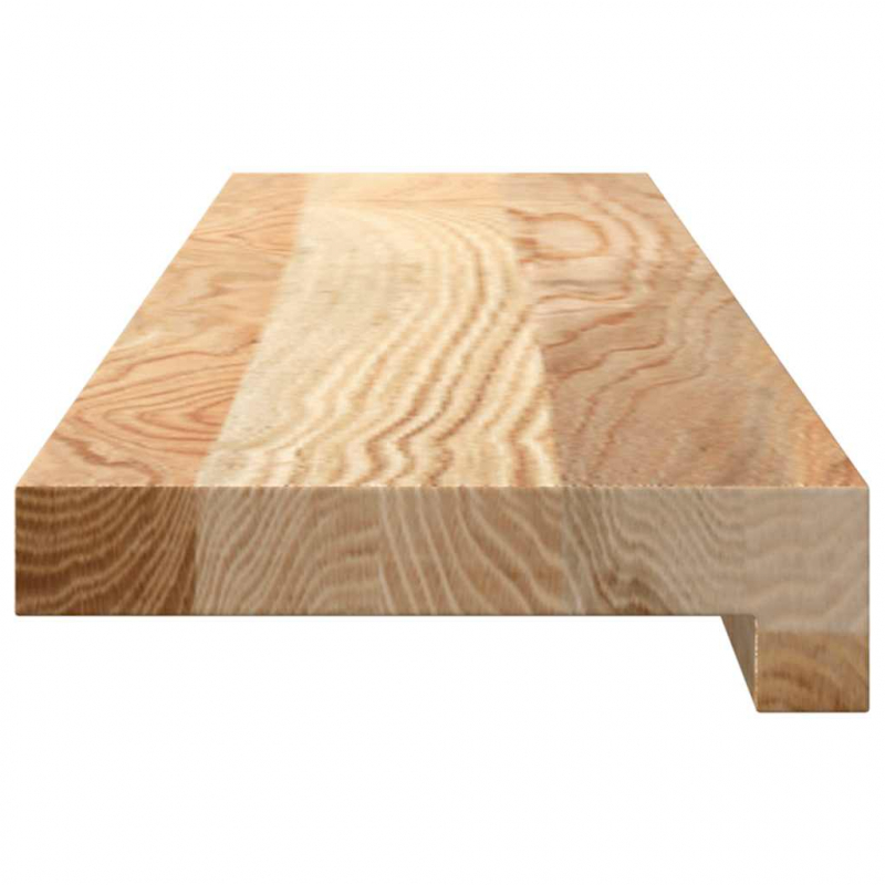 Fensterbänke 2 Stk. Unbehandelt 80x15x2 cm Massivholz Eiche