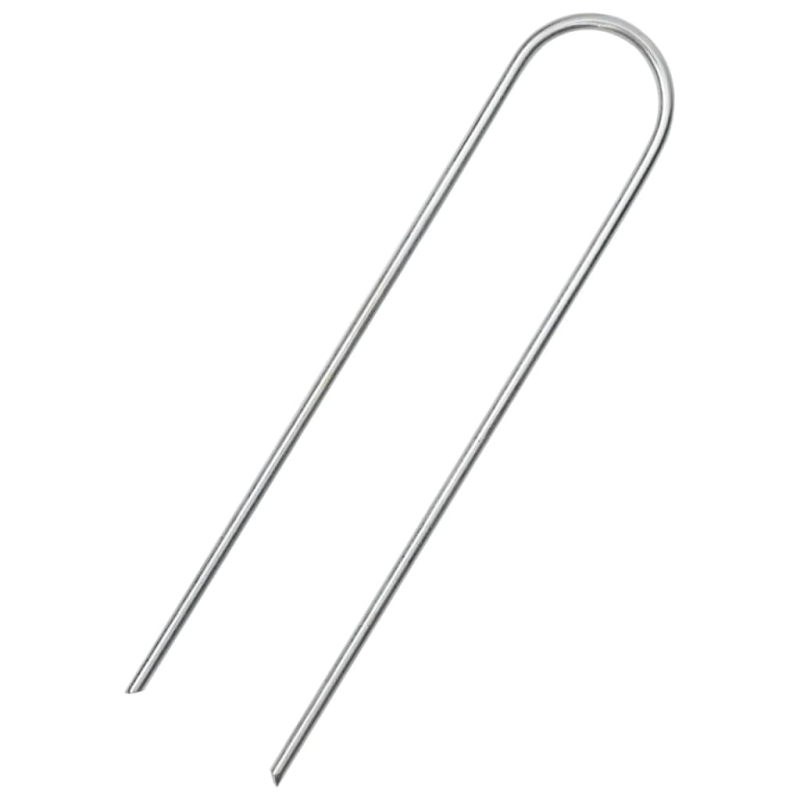 Bodenanker U-Form 25 Stk. 15x3,5 cm Verzinkter Stahl