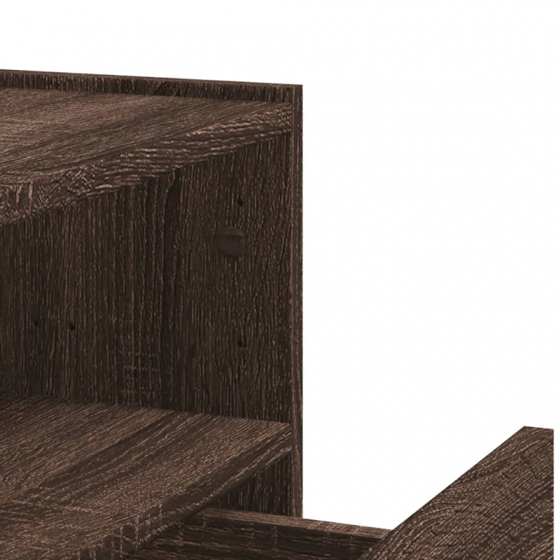 Wand-Nachttisch Braun Eichen-Optik 45x30x35 cm