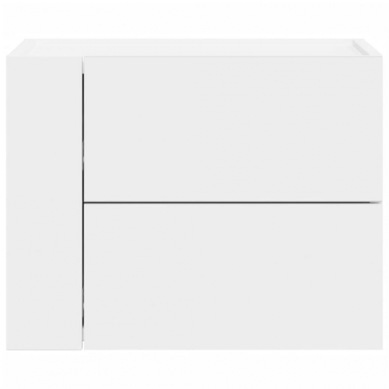 Wand-Nachttische 2 Stk. Weiß 45x30x35 cm