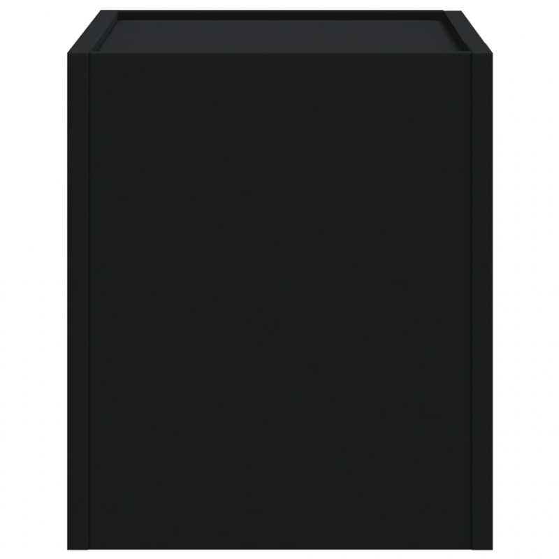 Wand-Nachttische 2 Stk. Schwarz 45x30x35 cm