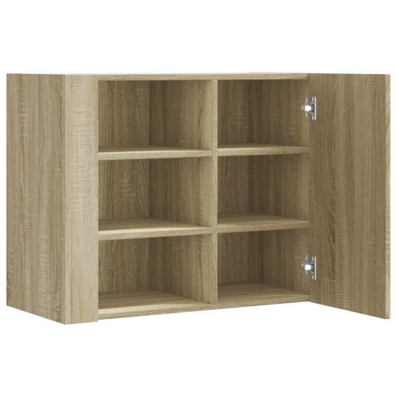 Wandregal Sonoma-Eiche 75x35x60 cm Holzwerkstoff
