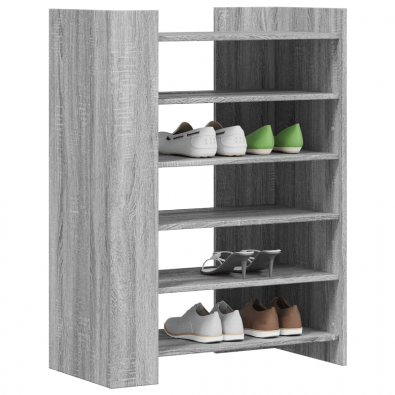 Schuhschrank Grau Sonoma 74,5x37,5x100 cm Holzwerkstoff