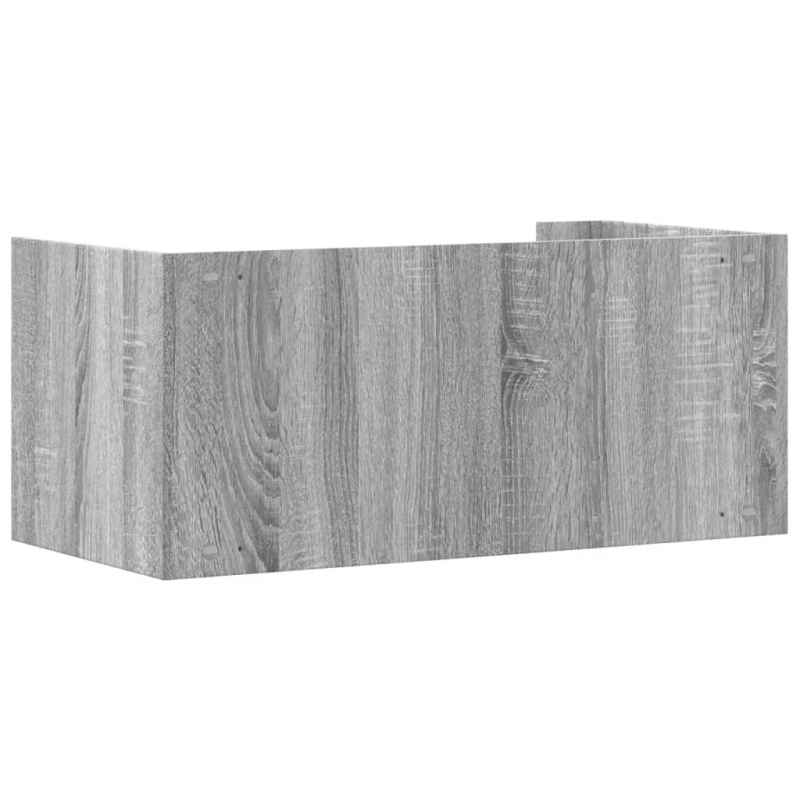 Wandregal Grau Sonoma 70,5x35x30,5 cm Holzwerkstoff