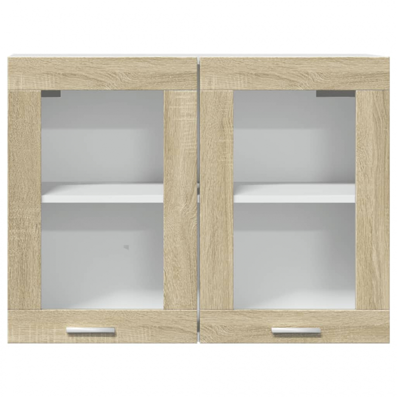 Hängeglasschrank Lyon Sonoma-Eiche 80x31x60 cm Holzwerkstoff