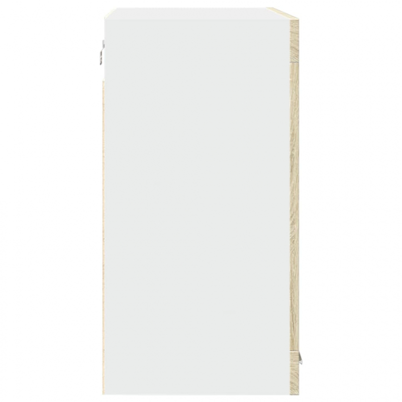Hängeglasschrank Lyon Sonoma-Eiche 80x31x60 cm Holzwerkstoff