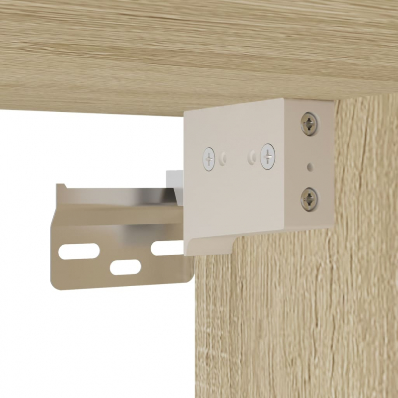 Hängeglasschrank Lyon Sonoma-Eiche 80x31x60 cm Holzwerkstoff