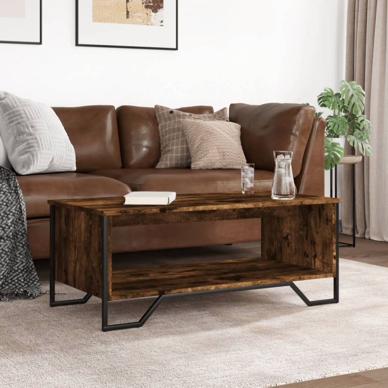 Couchtisch Räuchereiche 100x51x40 cm Holzwerkstoff