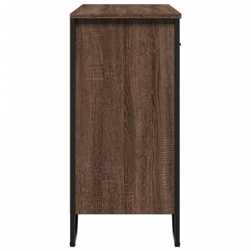 Sideboard Braun Eichen-Optik 79,5x35,5x74,5 cm Holzwerkstoff