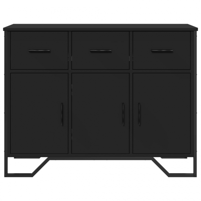 Sideboard Schwarz 97x32,5x74,5 cm Holzwerkstoff