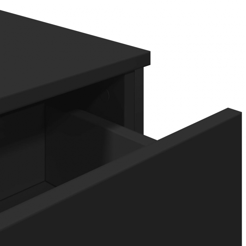 Sideboard Schwarz 97x32,5x74,5 cm Holzwerkstoff