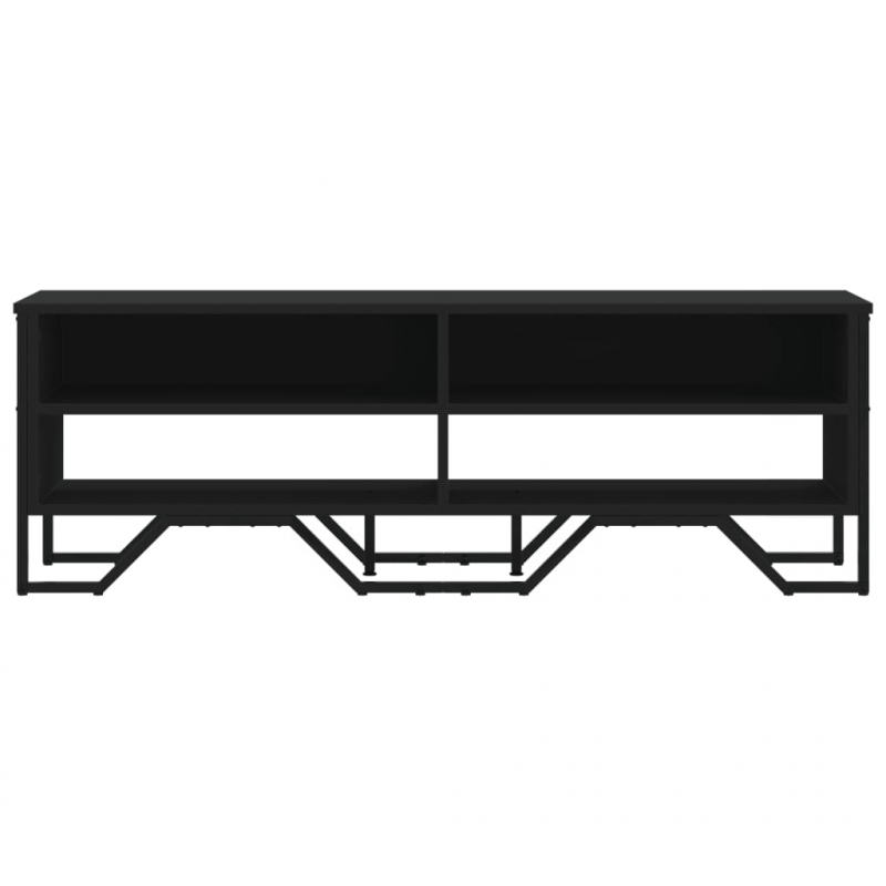 TV-Schrank Schwarz 122x34x41 cm Holzwerkstoff