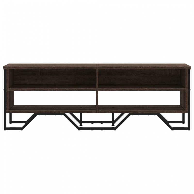 TV-Schrank Braun Eichen-Optik 122x34x41 cm Holzwerkstoff