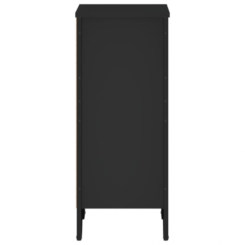 Bücherregal Schwarz 50x31x74,5 cm Holzwerkstoff