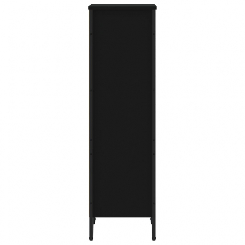 Bücherregal Schwarz 50x31x106 cm Holzwerkstoff