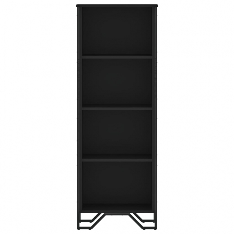 Bücherregal Schwarz 50x31x137,5 cm Holzwerkstoff