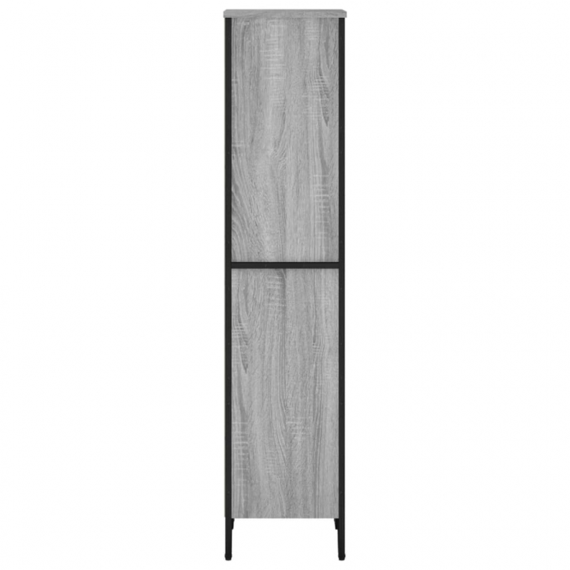 Bücherregal Grau Sonoma 50x31x137,5 cm Holzwerkstoff