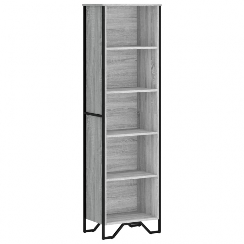 Bücherregal Grau Sonoma 50x31x169 cm Holzwerkstoff
